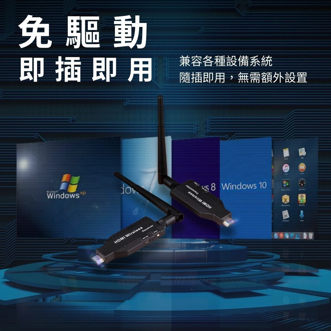 探索無線影音新境界:50M HDMI 5G版本無線投影傳輸器 讓你暢享高清視界