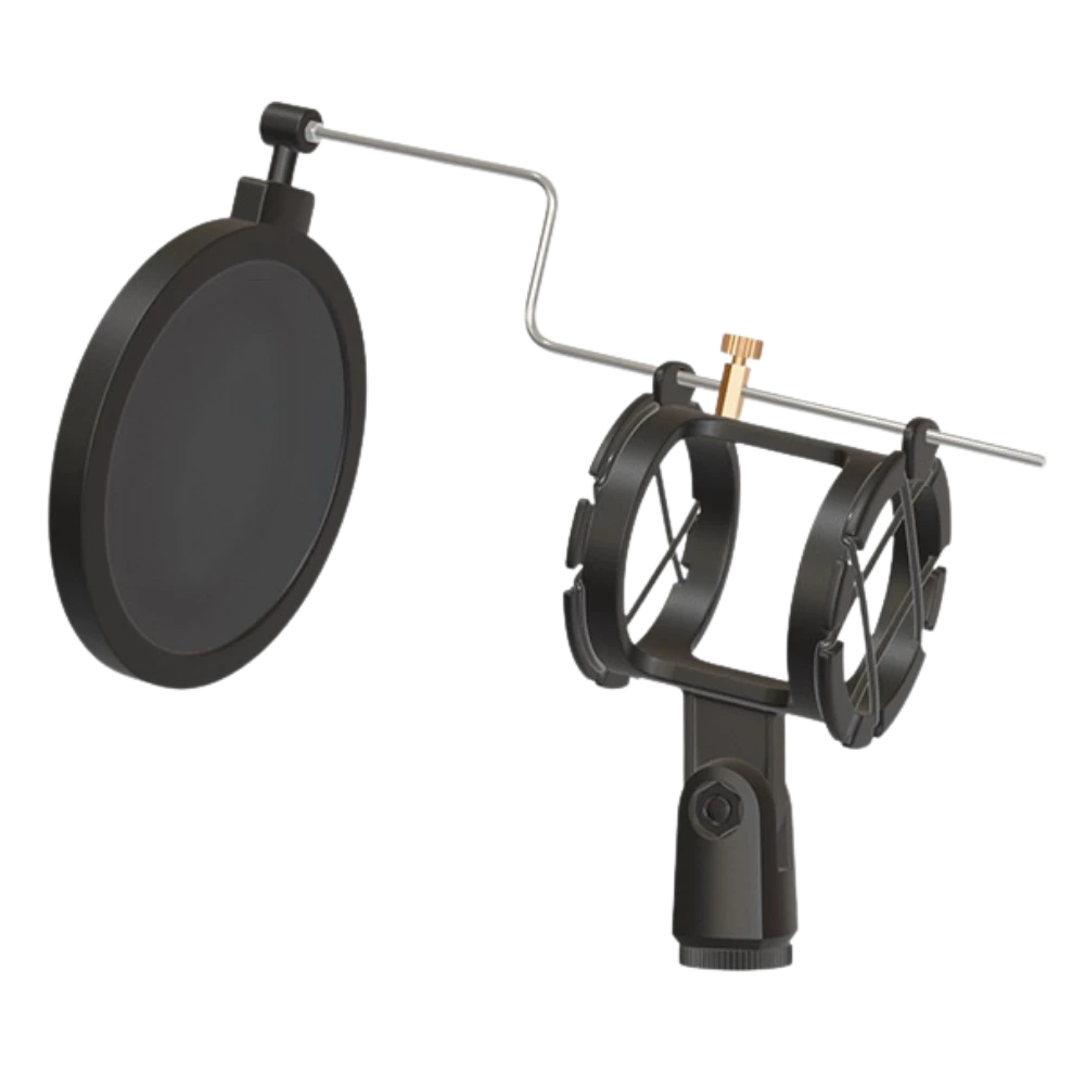 黑色麥克風防噴罩和支架