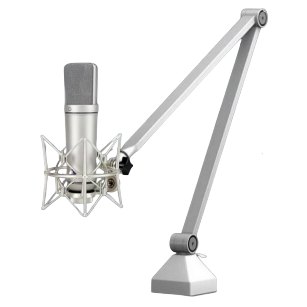 高品质麦克风与支架，适合直播和录音