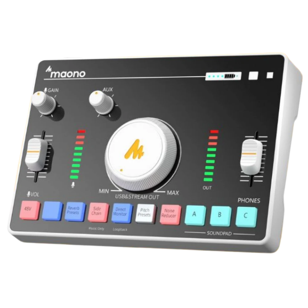 Maono声卡，适用于直播和录音的专业设备