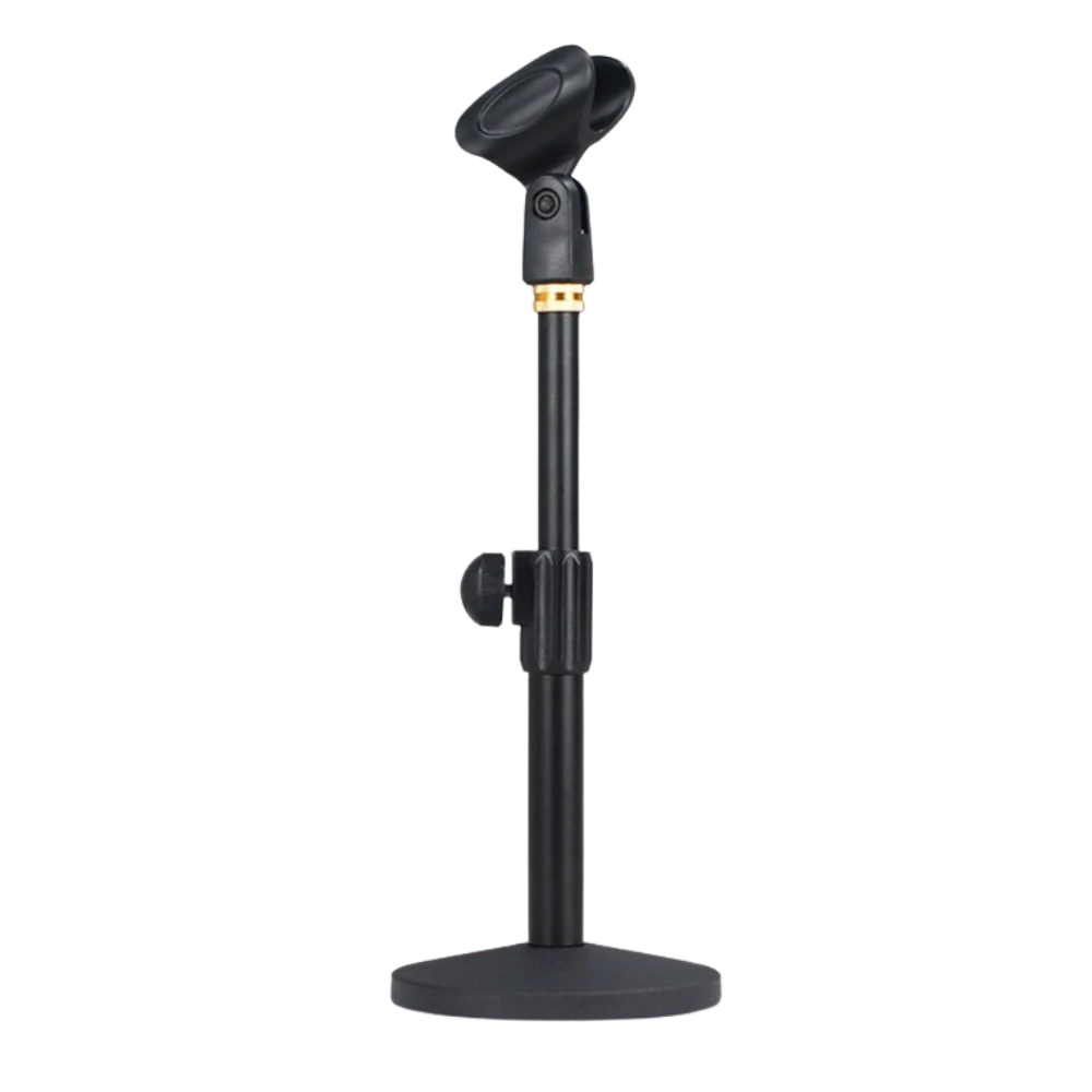 黑色麥克風支架，適合直播使用