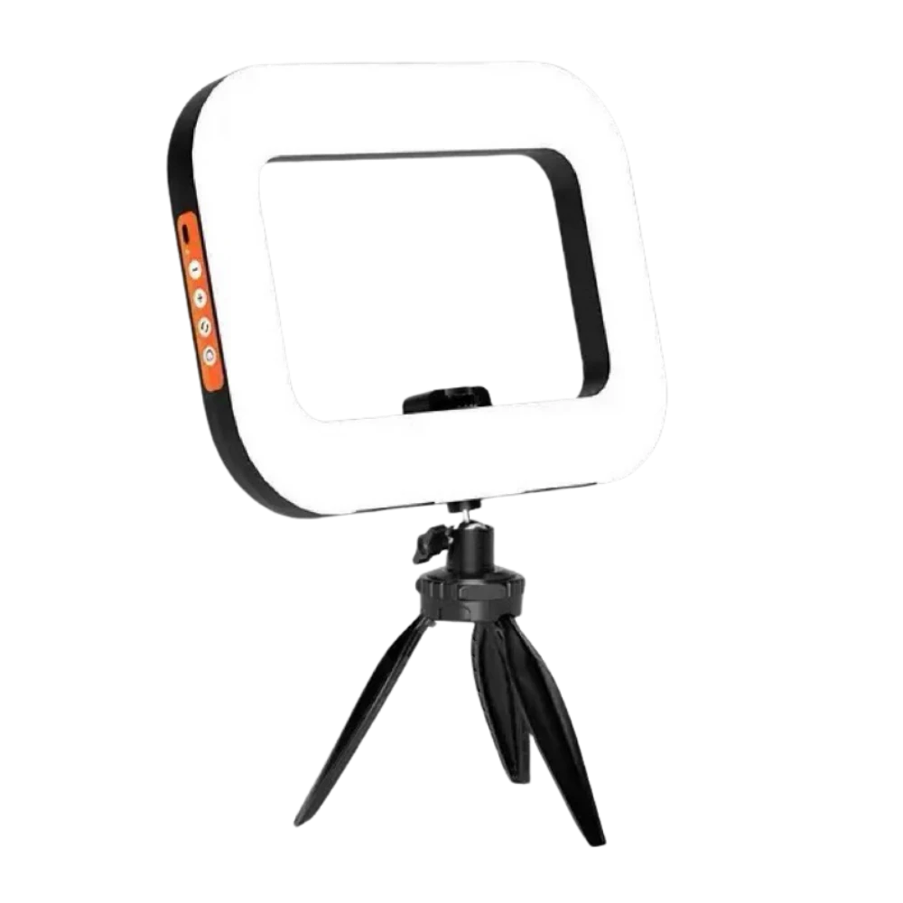 方形LED环形灯，适用于直播和视频录制