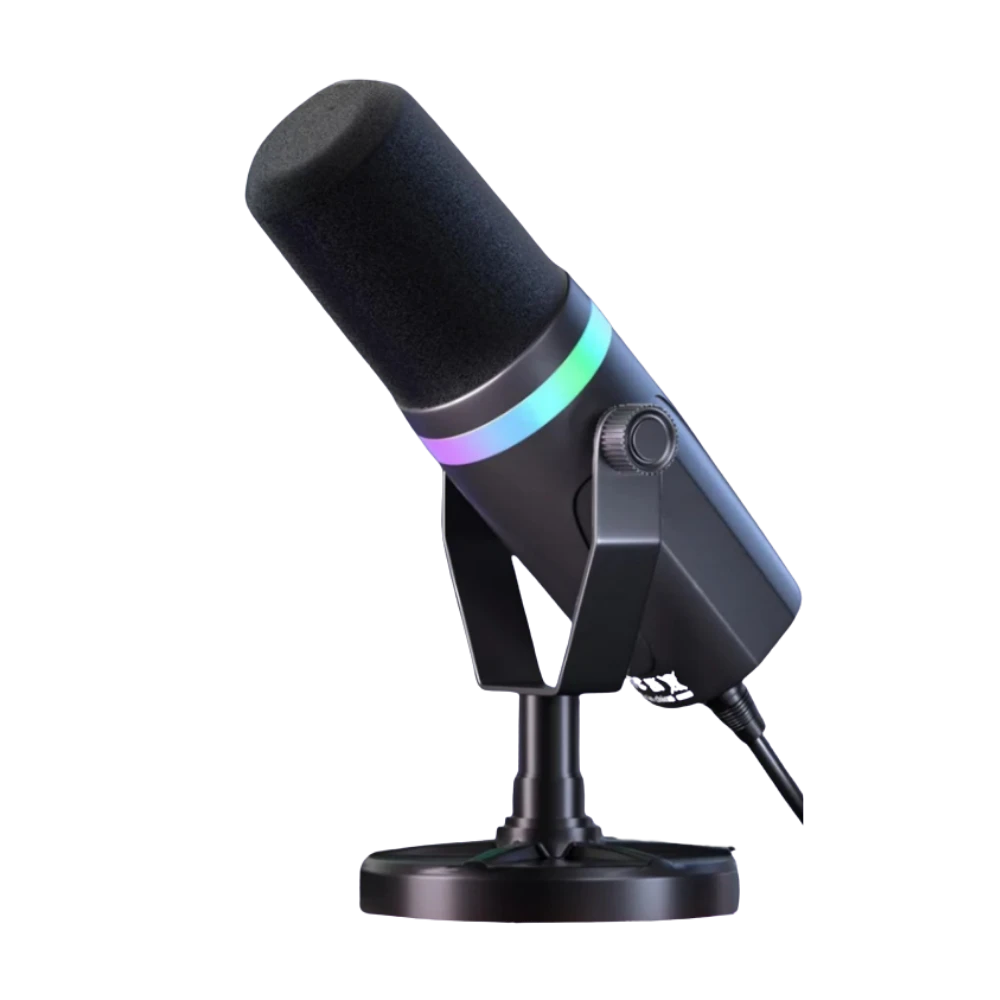 MildLife首頁 带有RGB灯光的专业麦克风,适合直播和录音。