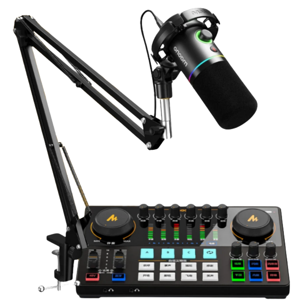 MildLife首頁 Maono品牌麥克風和聲卡套裝,適合直播使用。