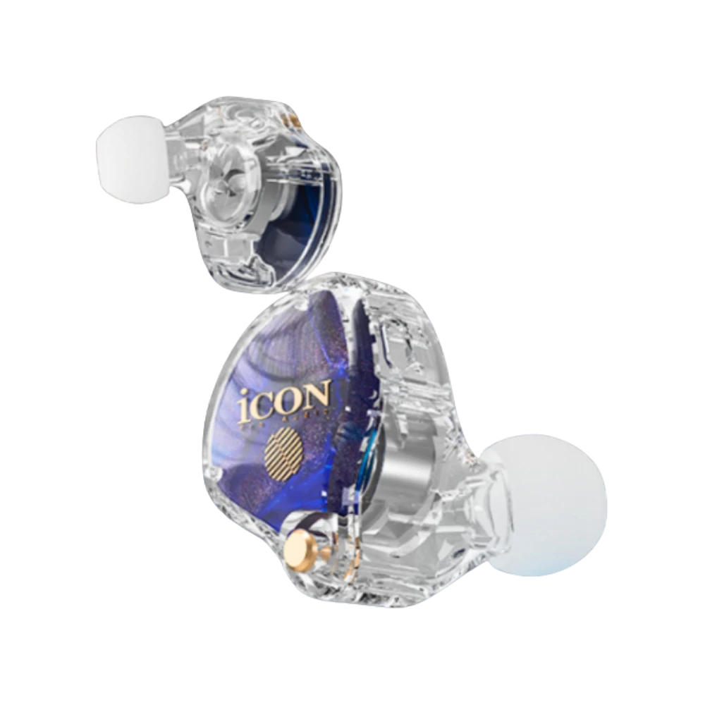 透明設計的iCON耳機，適合直播和聲音錄製